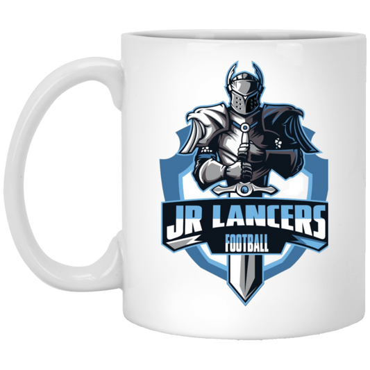 JR Lancers Football/Knight /11 oz. White Mug XP8434