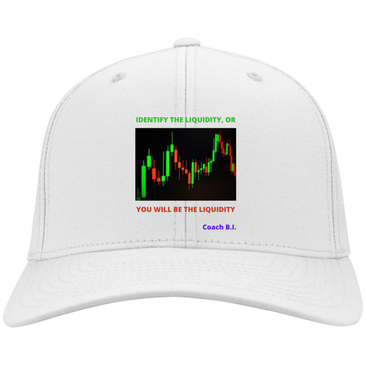 Identify the Liquidity, or... / Embroidered Twill Cap