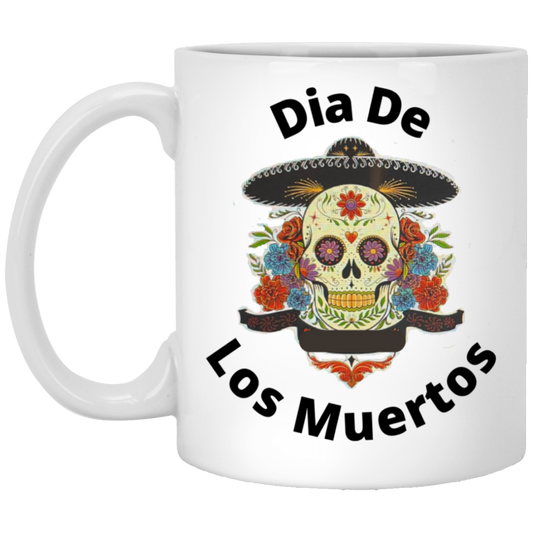 Dia De Los Muertos / Sombrero / White Mug