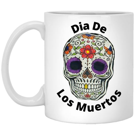 Dia De Los Muertos / Catrina a Color / White Mug