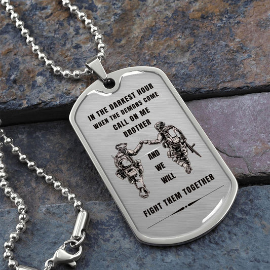 In The Darkets Hour / Dog Tag Military Chain