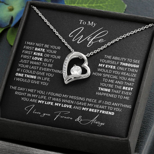 To My Wife / Forever Love Necklace / Love you forever & always / BK