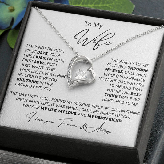 To My Wife / Forever Love Necklace / Love you forever & always / WT